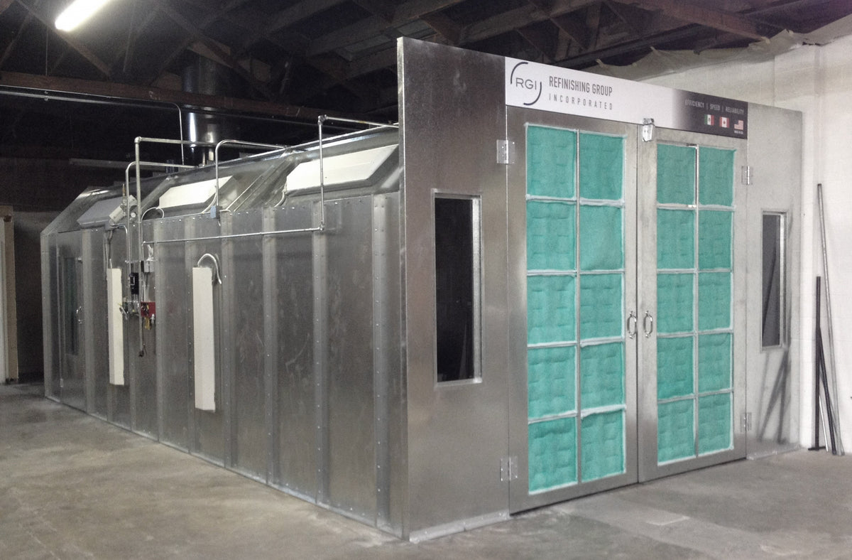 Cross Flow Paint Booth Flat Top